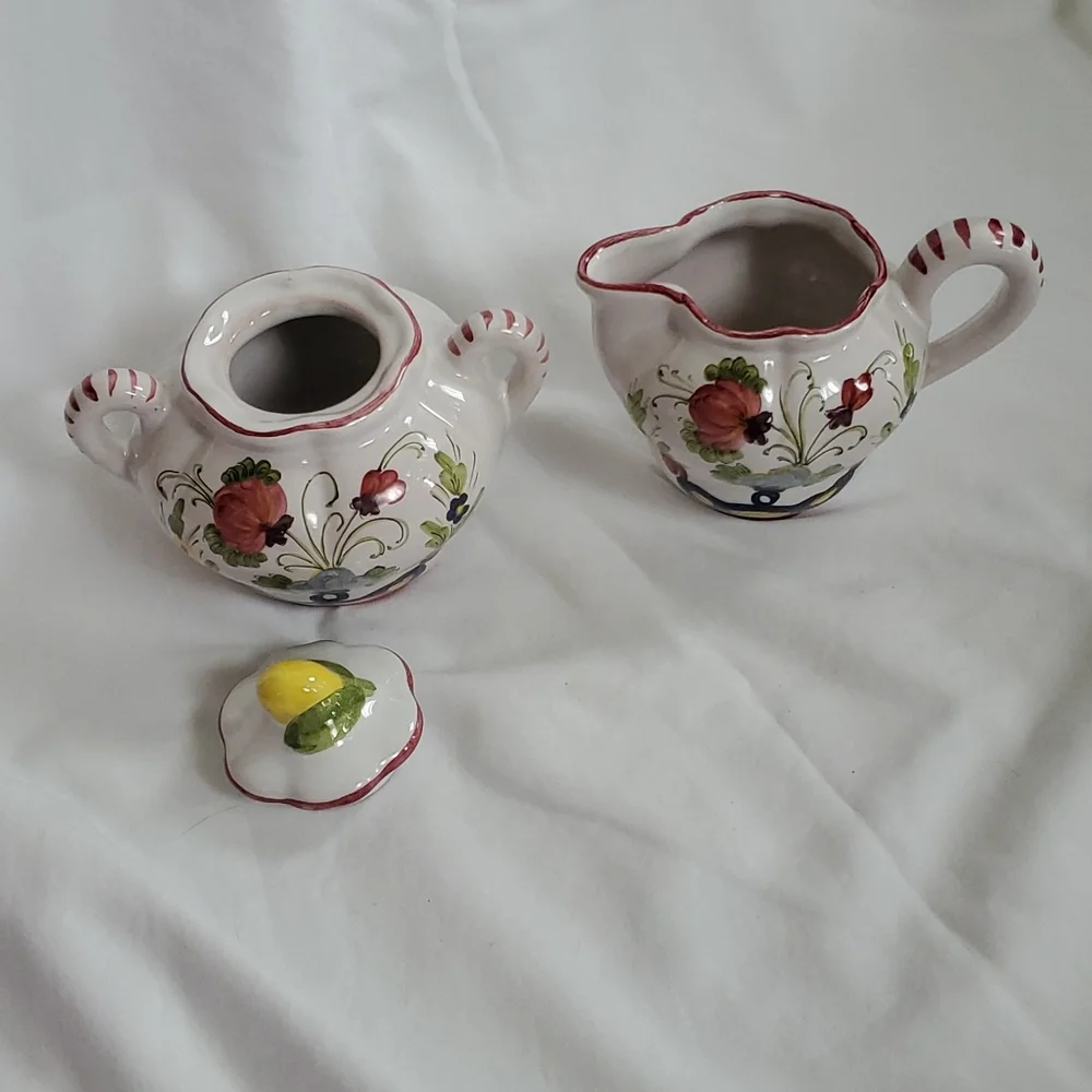 CANTAGALLI Italian cream and sugar set - Picture 3 of 6